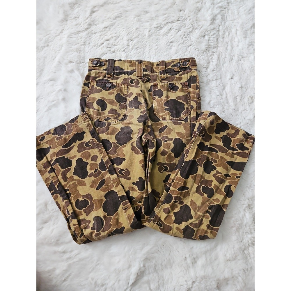 Vintage Rattlers Brand Frogskin Camo Pants Made In USA Duck Hunter 26x26 Gorpcor